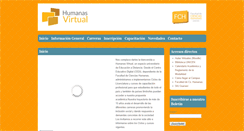 Desktop Screenshot of humanasvirtual.edu.ar