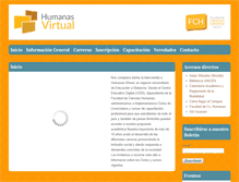 Tablet Screenshot of humanasvirtual.edu.ar